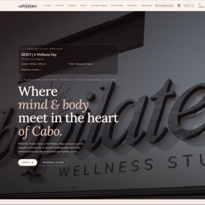 Cabopilates webapp