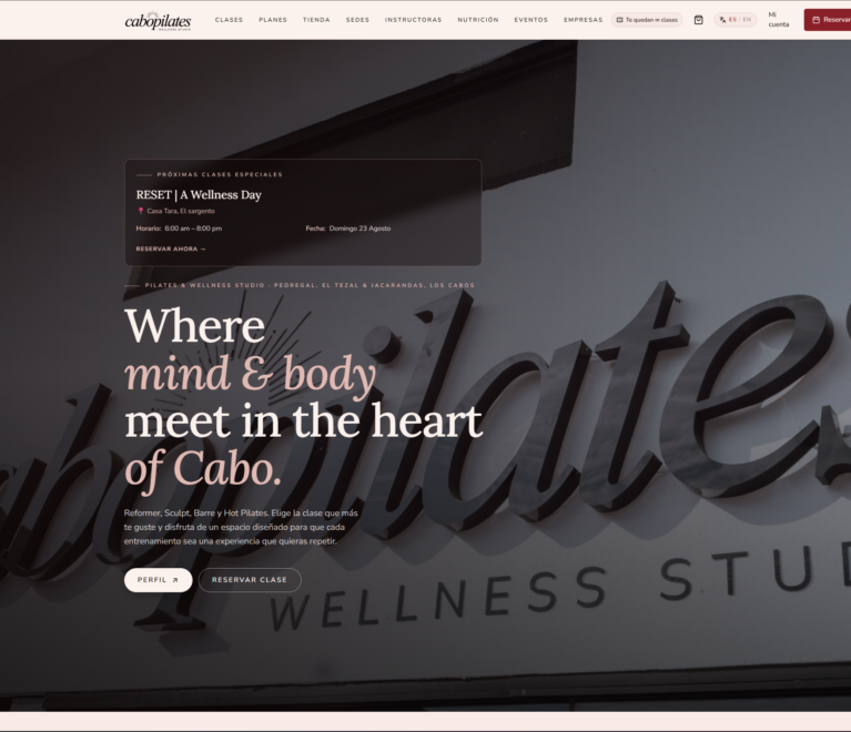 Cabopilates webapp